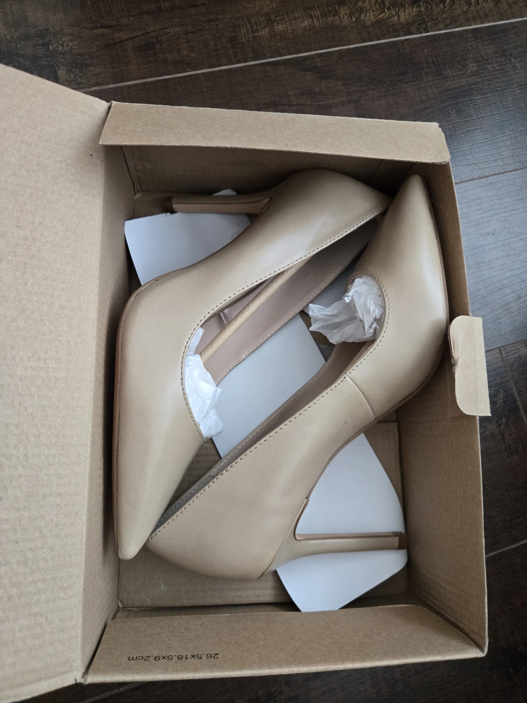 MNG Women's Beige Leather Pumps