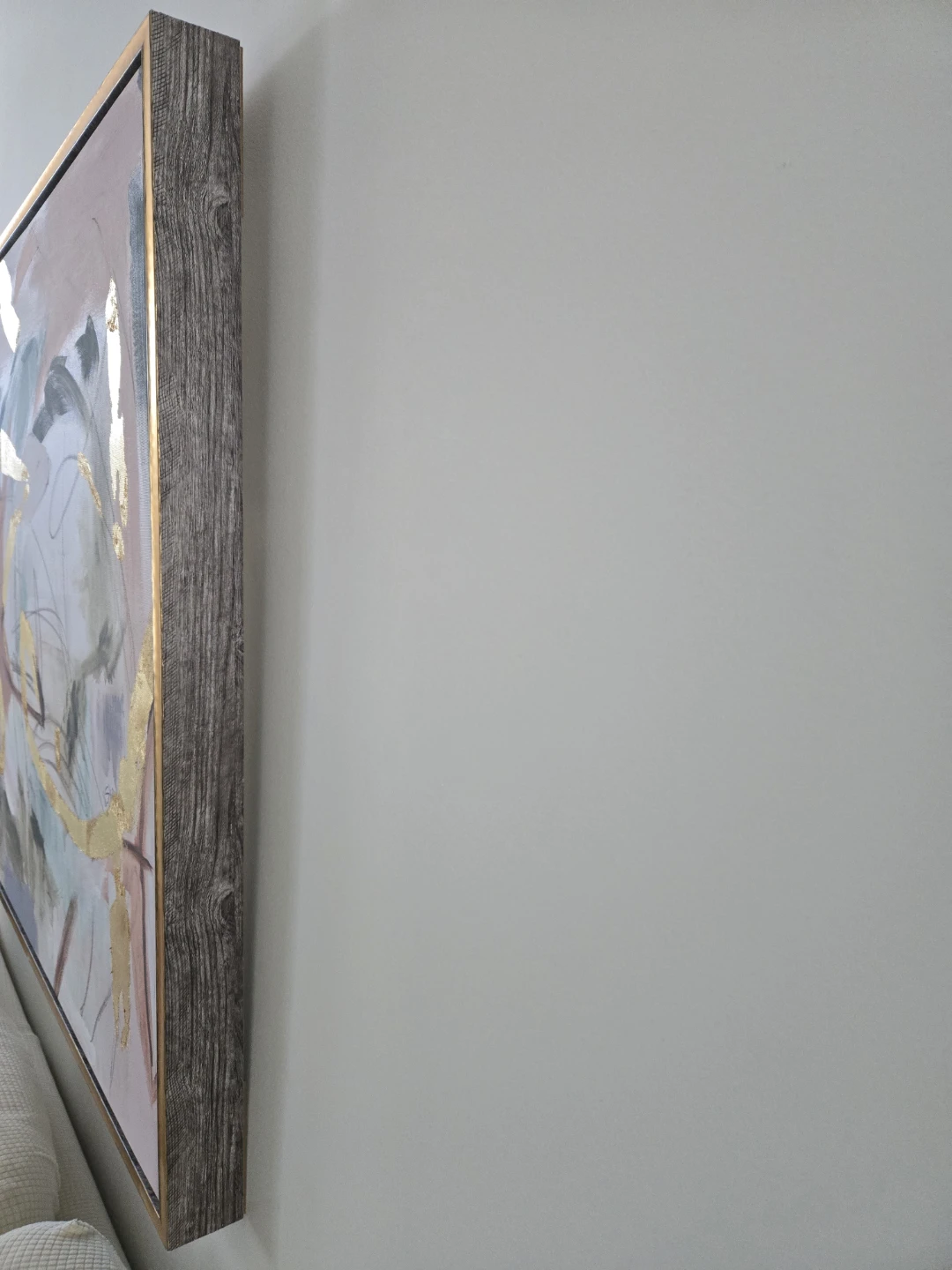 Abstract Gold and Pastel Wall Art (36in x 48in) - photo 3