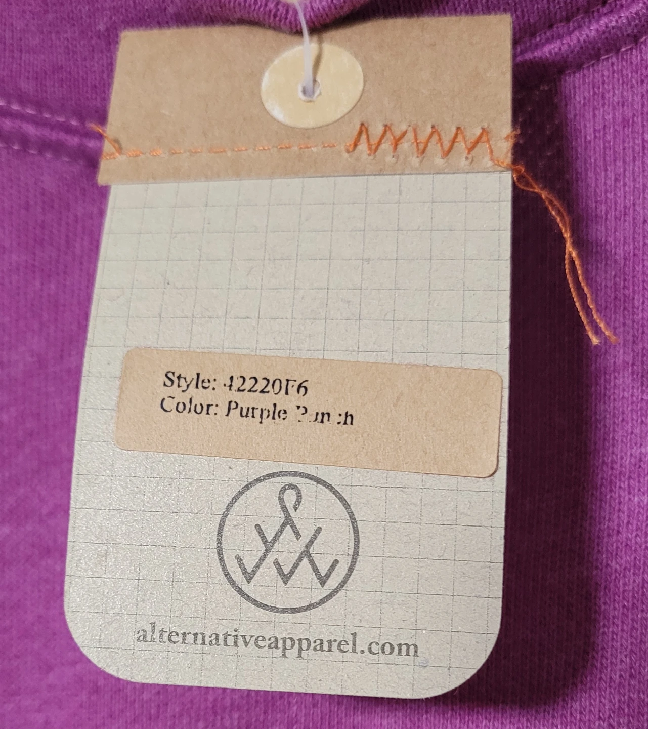 Alternative Apparel Purple Pullover Sweatshirt Small - photo 2