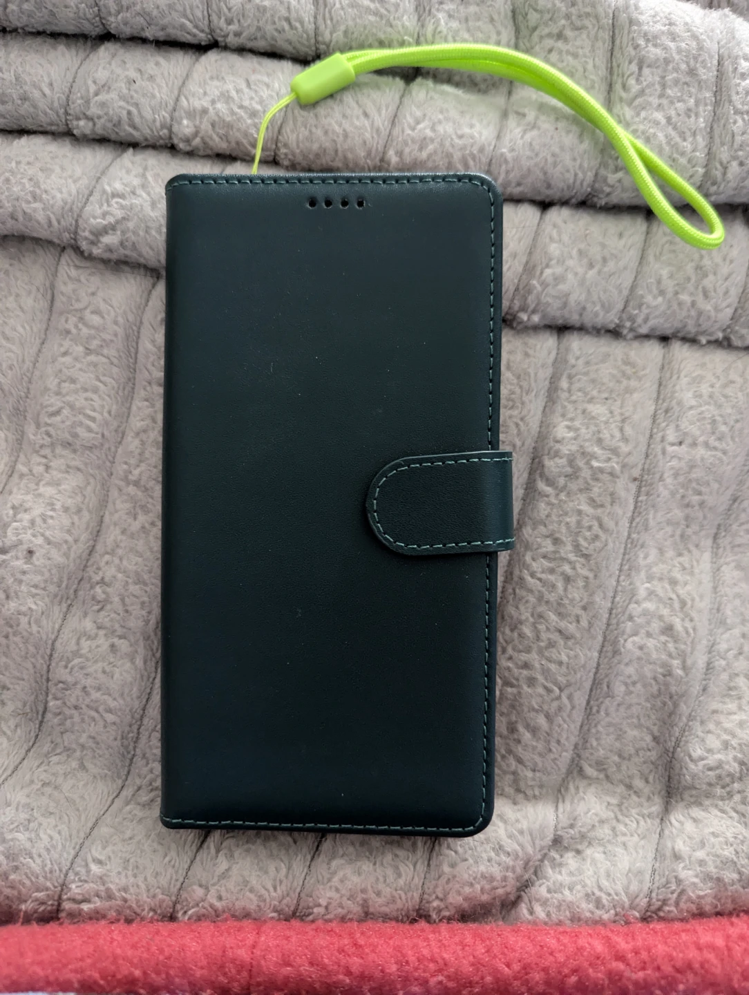 Dark Green Wallet Phone Case with Card Slots
