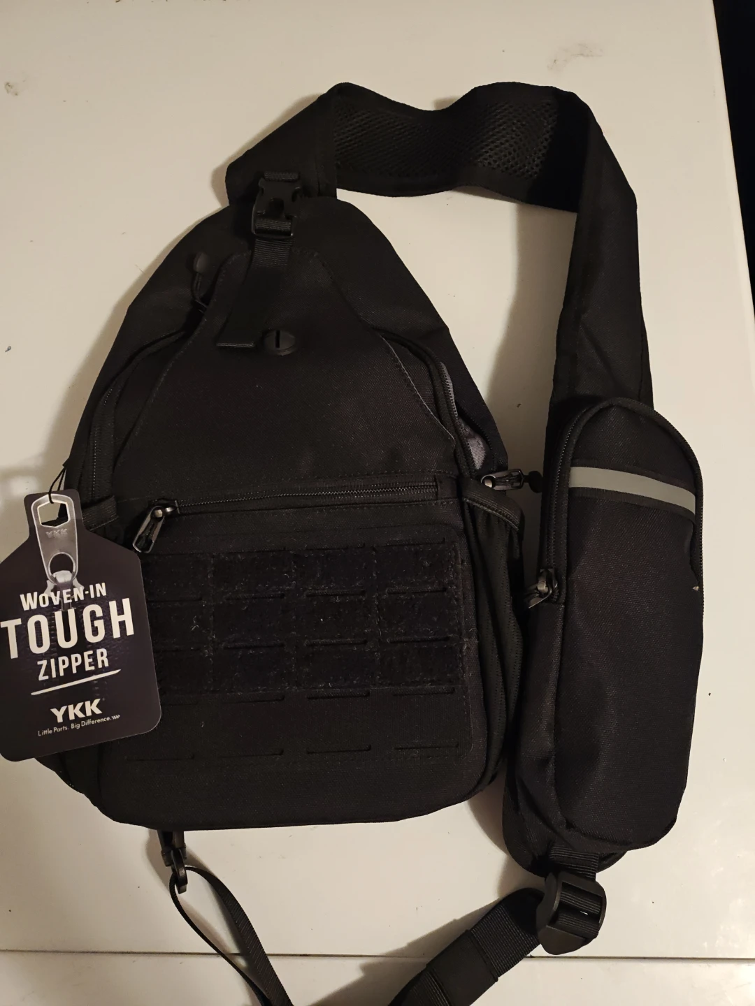 Black Crossbody Sling Backpack