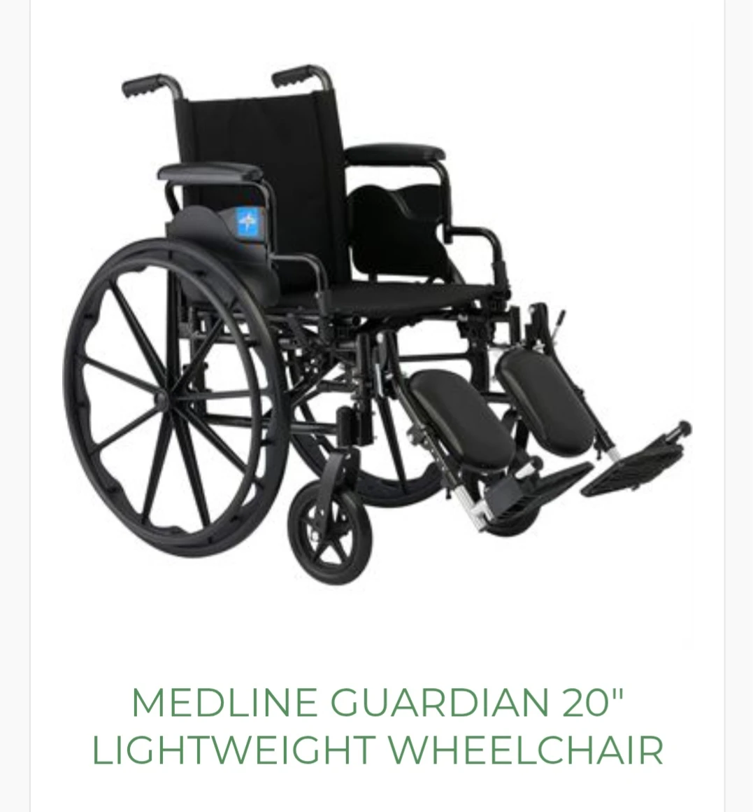 Medline Guardian 20" Lightweight Wheelchair