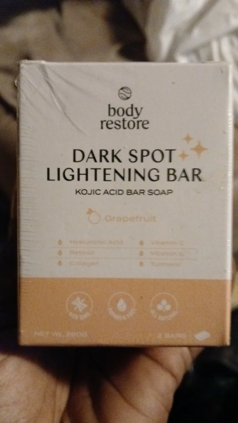 Body Restore Dark Spot Lightening Bar Soap, Kojic Acid, 2 Bars
