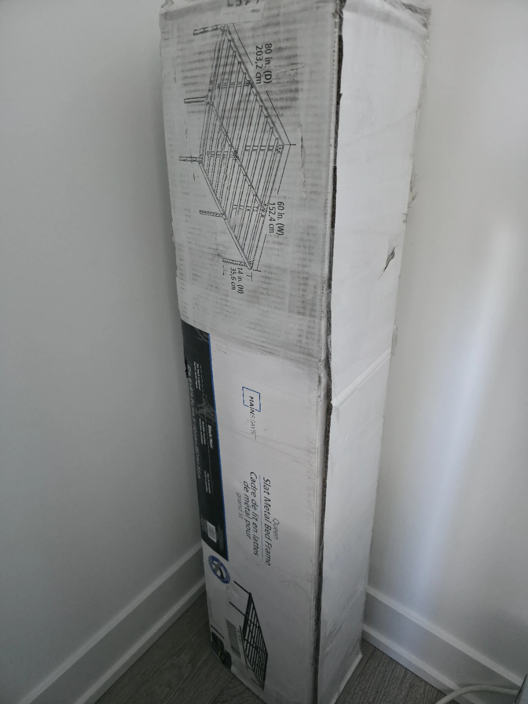Mainstays queen bed frame