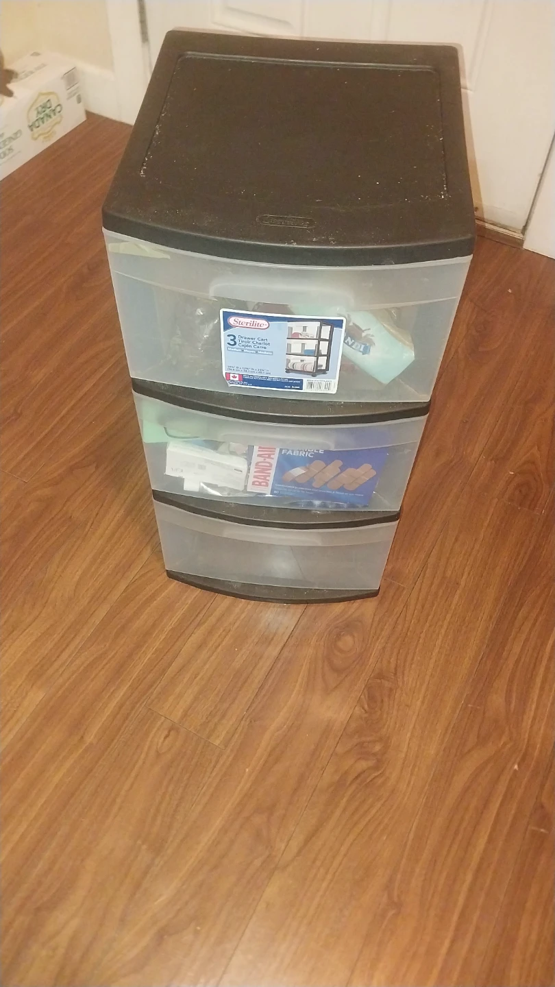 Set of 3  Organizer Carts having 3 drawers