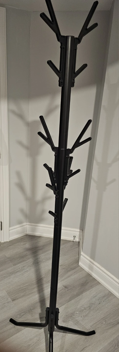 Black Metal Coat Rack