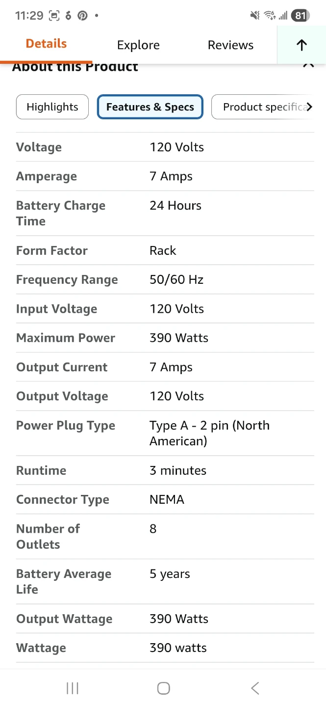 APC Back-UPS 650 Battery Backup Surge Protector - photo 4