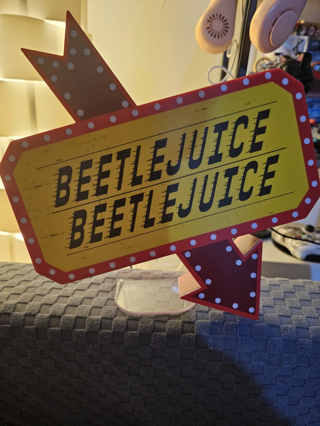 Beetlejuice Neon Style Marquee Sign