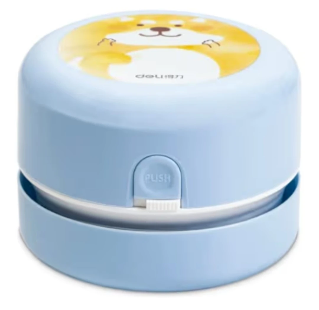 Deli Mini Desk Cleaner - Blue with Shiba Inu Design...New
