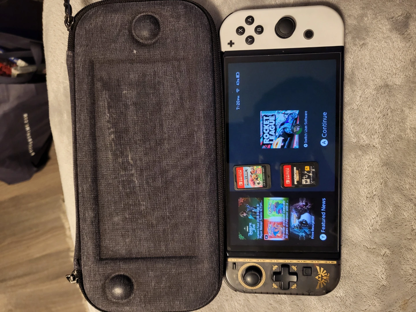 Nintendo Switch OLED Model Console with Case - photo 2