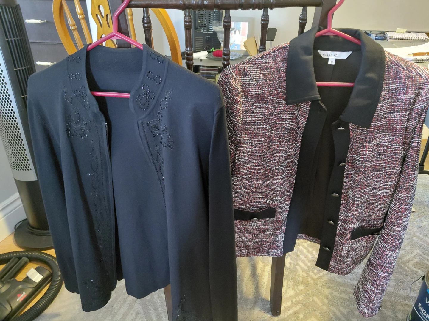 Bundle of Women's Tops, one sweater,  and one jacket - photo 5