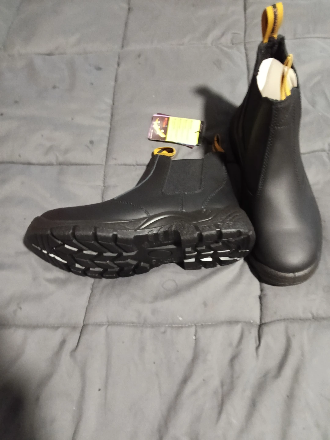 Men's Black Chelsea Work Boots