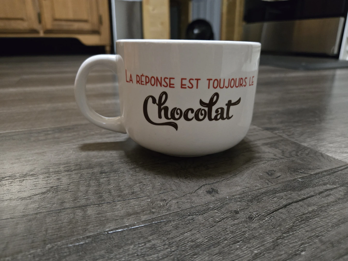White "The Answer Is Always Chocolate" Mug - photo 2