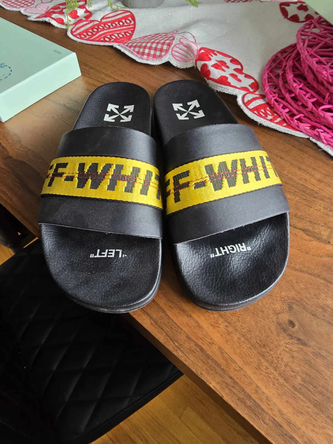 Authentic off white pool slides - photo 2