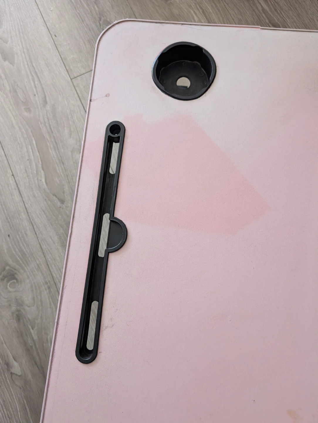 Pink Foldable Laptop Bed Tray Table with Cup Holder - photo 4