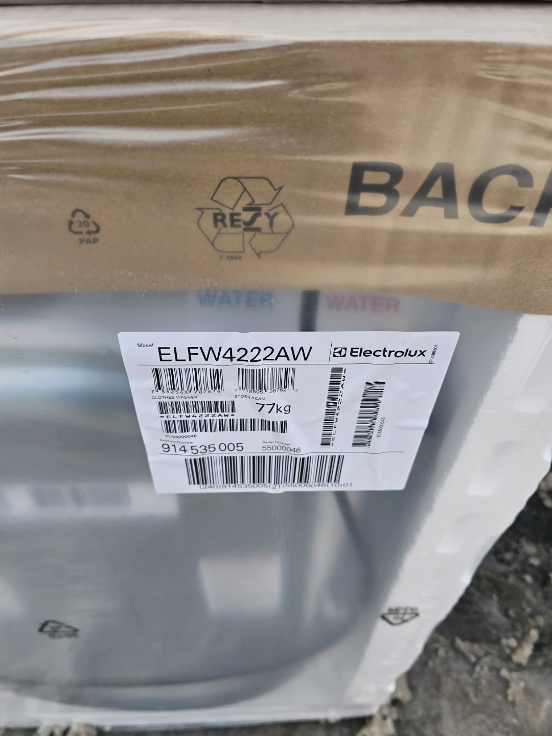New Electrolux 24in WD electric ventless set - photo 2