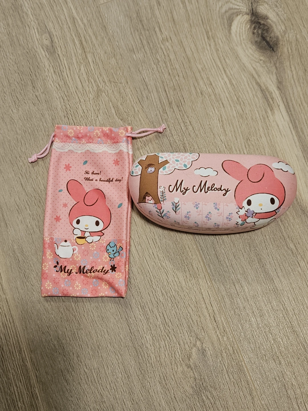 My Melody Glasses or Sunglasses Case and Pouch Set