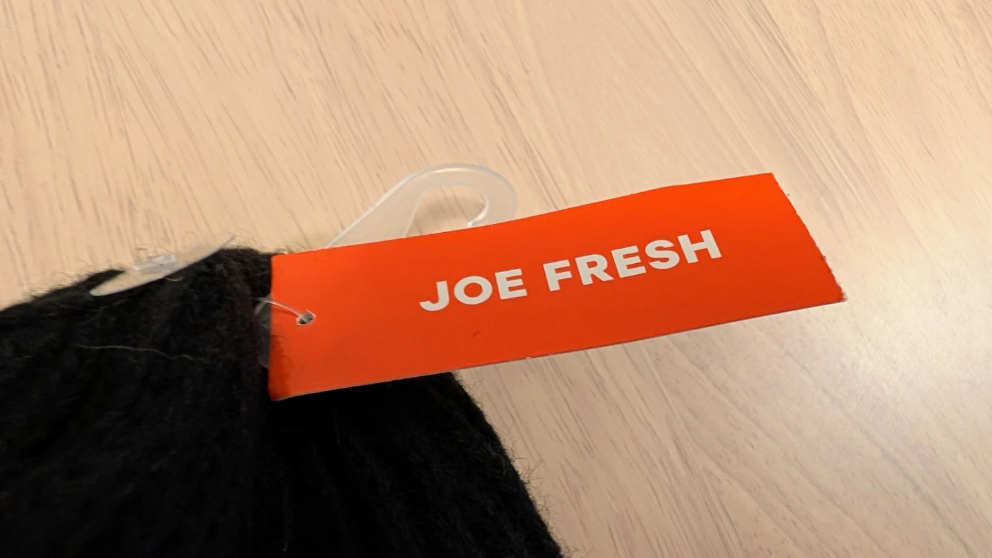 Brand New with Tags Joe Fresh Black Ribbed Beanie Toque - photo 3