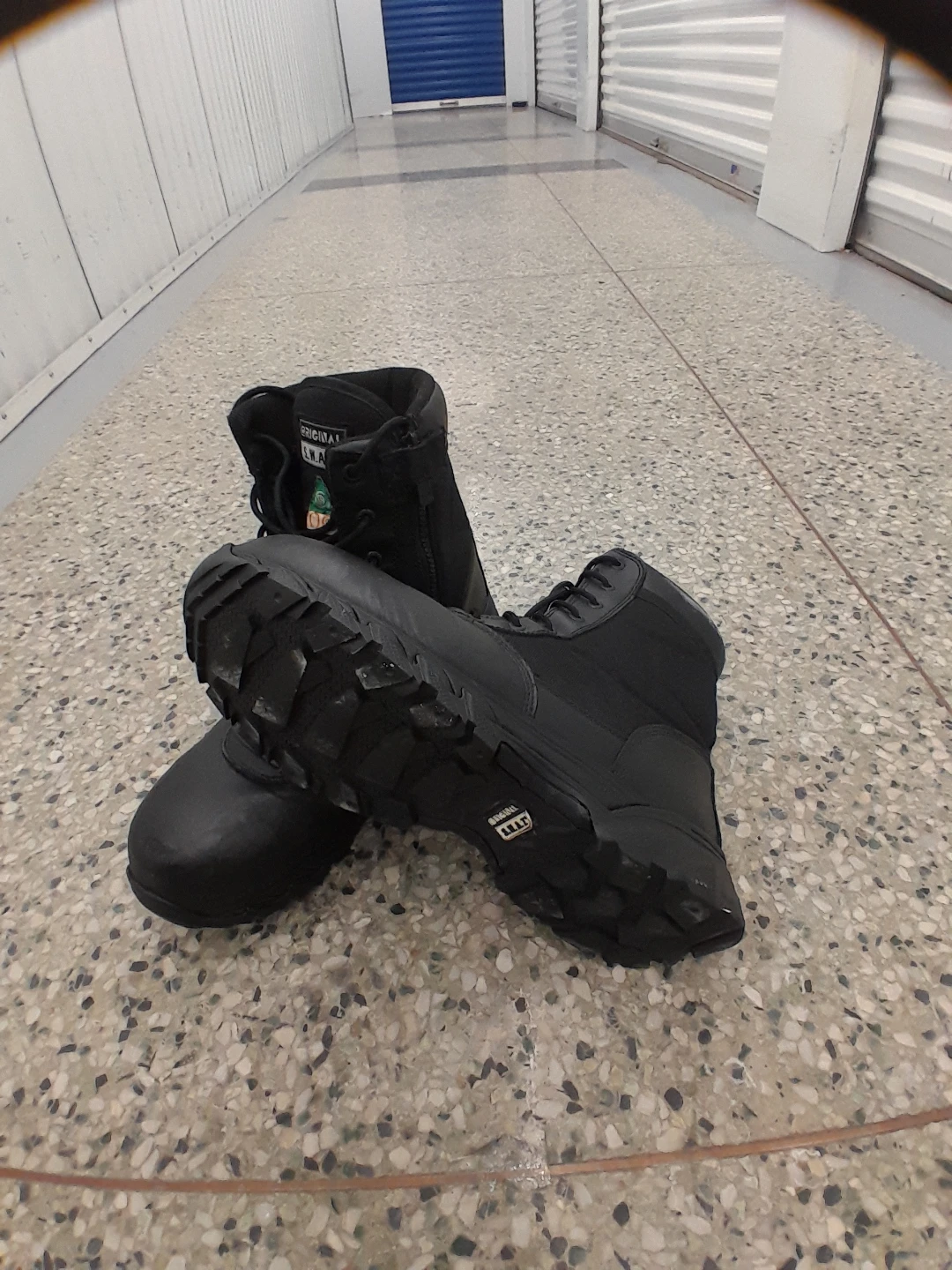 Original SW.A.T. Black Combat Safety Boots Size 12 - photo 2