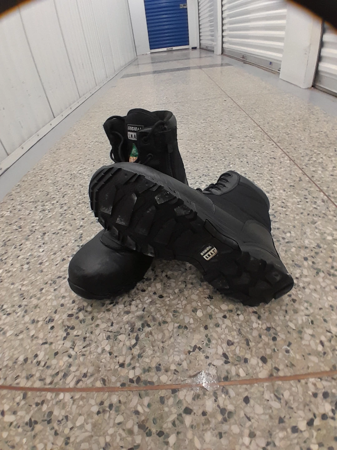 Original SW.A.T. Black Combat Safety Boots Size 12 - photo 3