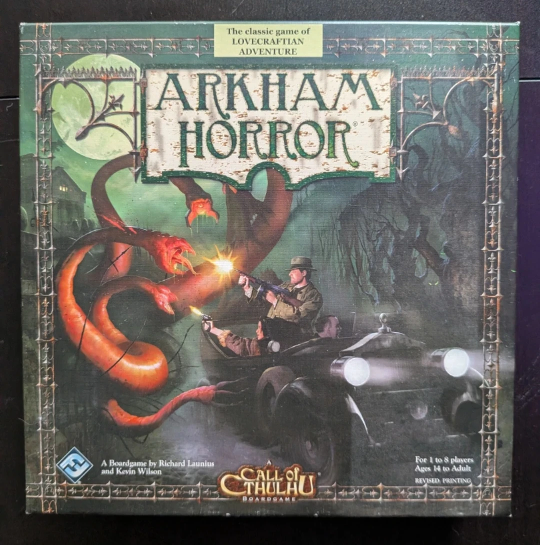 Arkham Horror Board Game + 2 Expansions