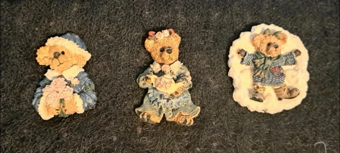 Set of 3 Bear Figurines/Brooches - photo 3