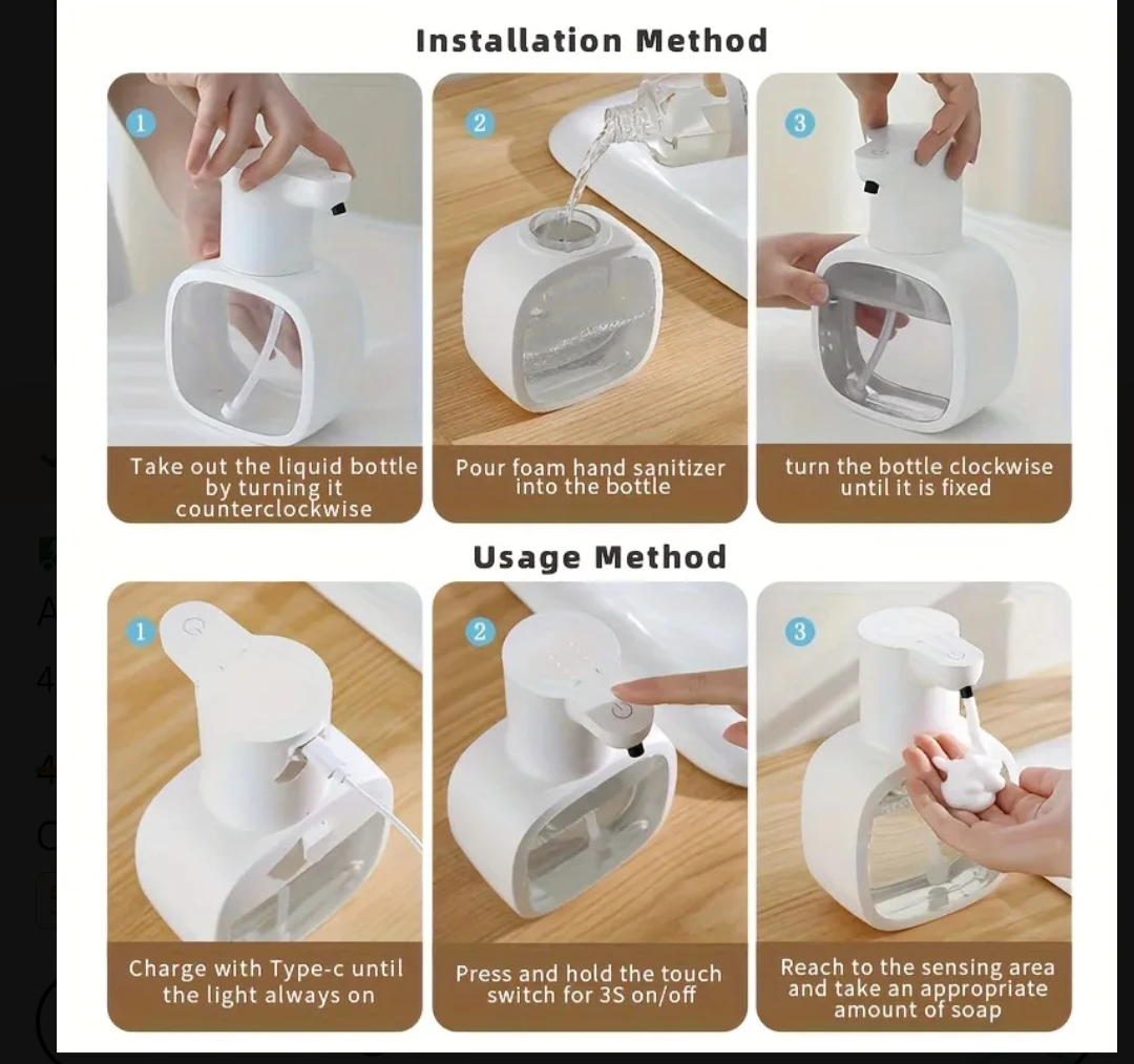 Automatic Foam Soap Dispenser - Silver - photo 5