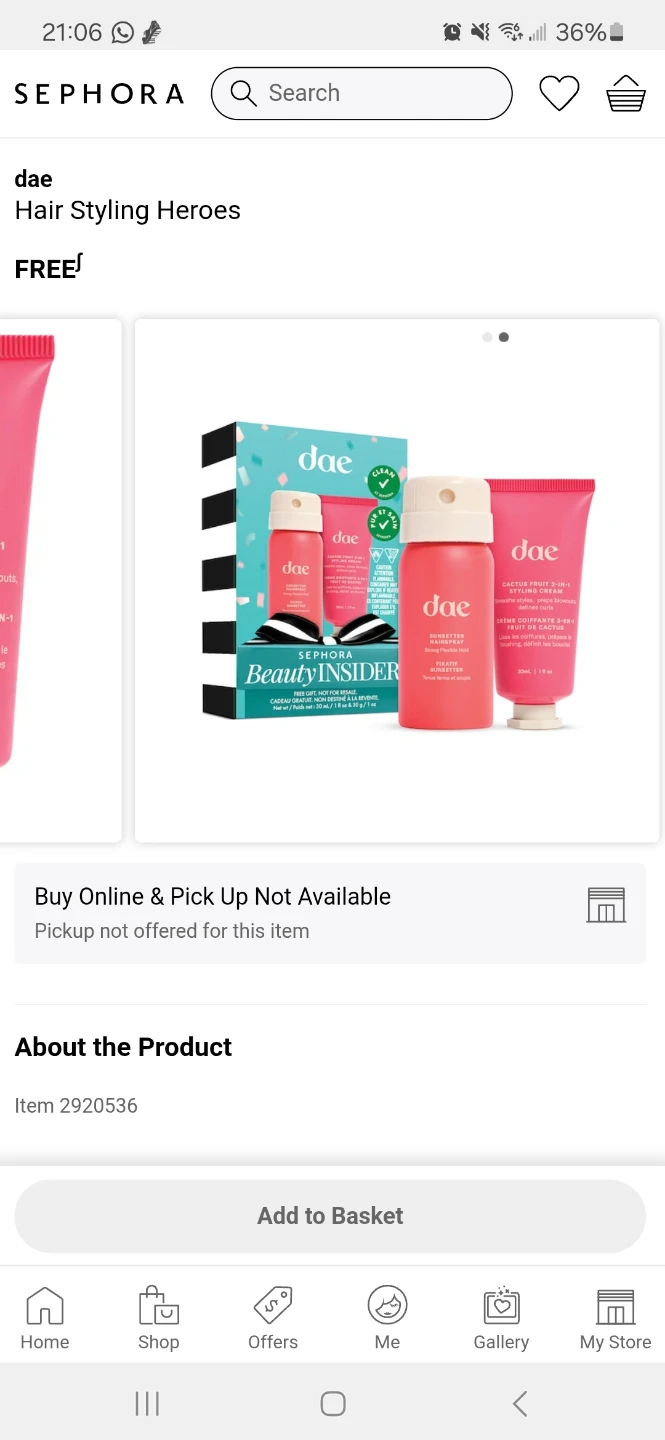 dae Cactus Fruit 3in1 Styling Cream, Sunsetter Hairspray Set