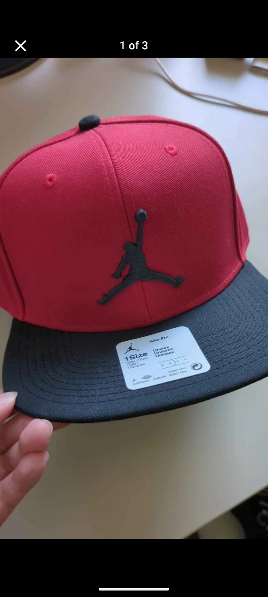 Nike pro hat - Jordan Red & Black Snapback Hat