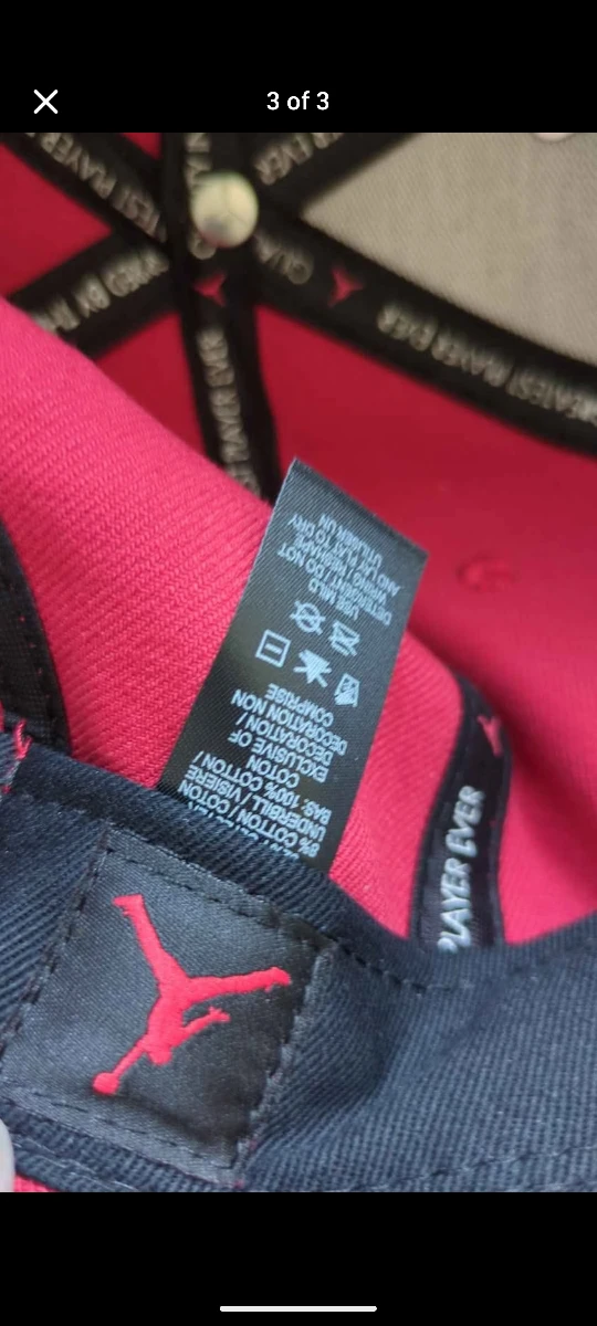 Nike pro hat - Jordan Red & Black Snapback Hat - photo 3