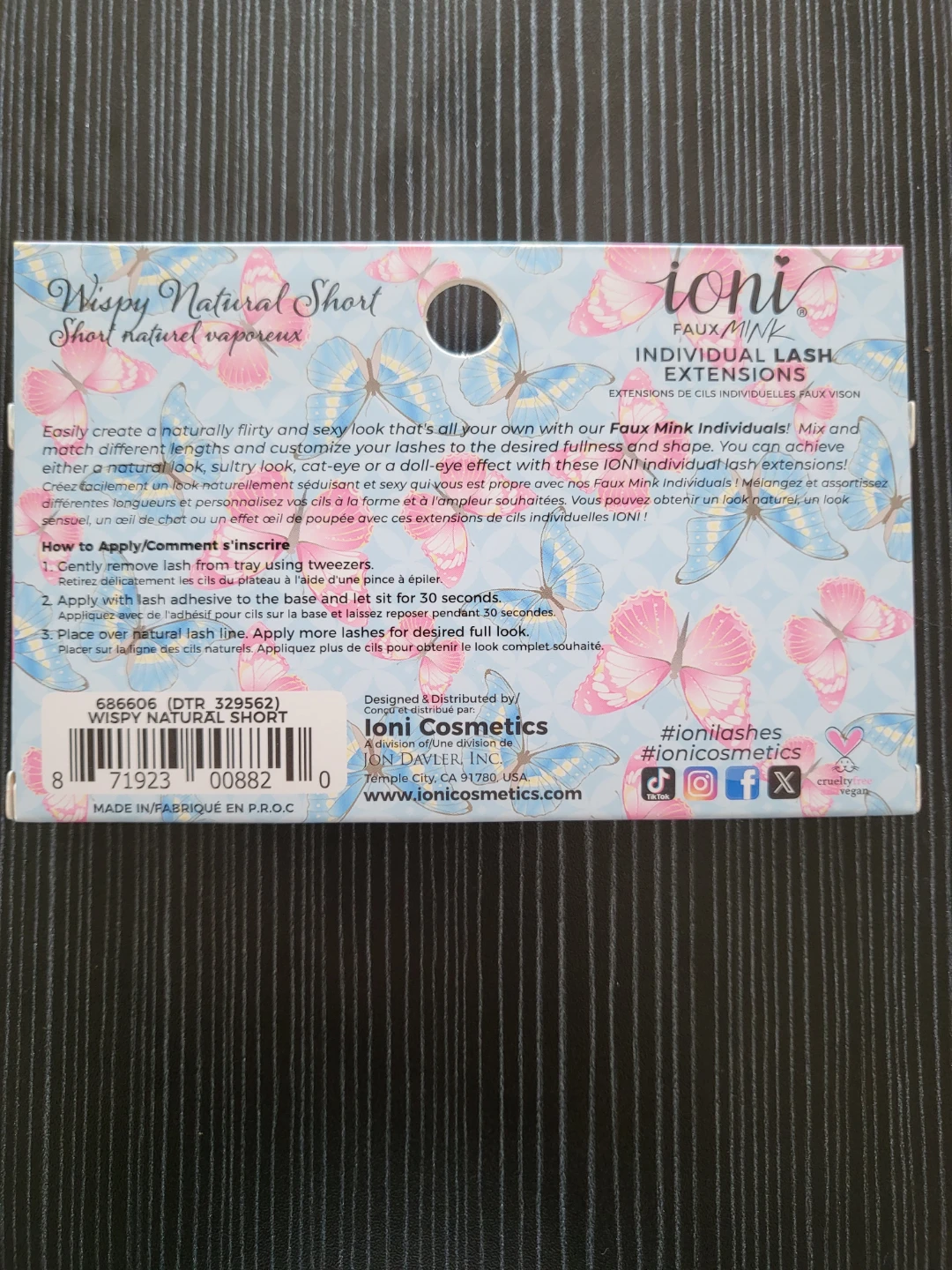 Ioni Faux Mink Individual Lash Extensions - Wispy Natural Short - photo 2