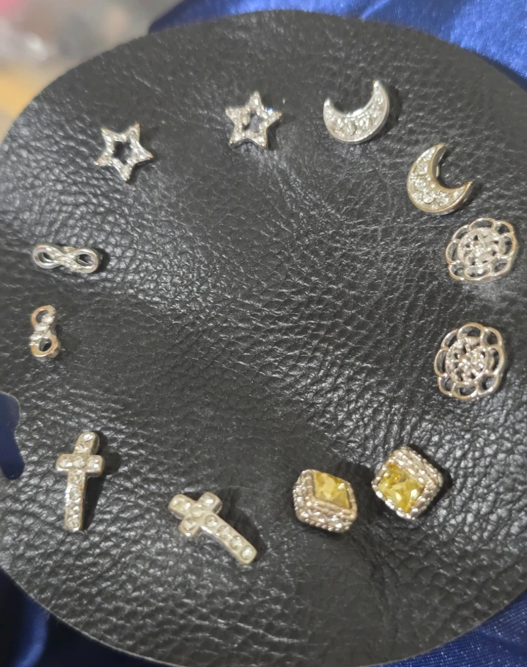 Assorted Charm Stud Earrings - Moon, Star, Cross, Infinity - photo 3