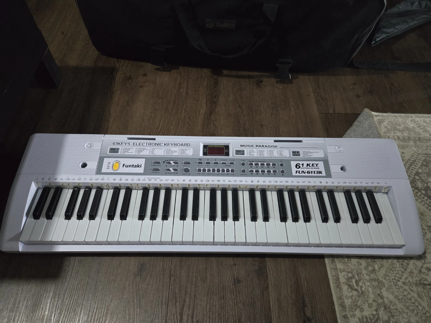 Funtaki 61 Key Electronic Keyboard with Stand and Bag - photo 4