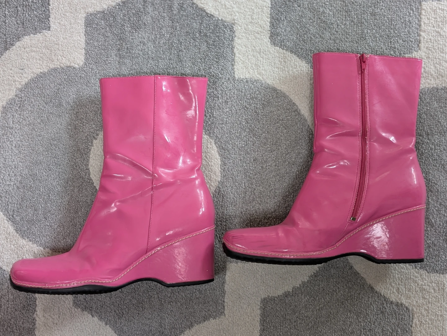 FUNKY Hot Pink ROCKPORT Ankle Boots