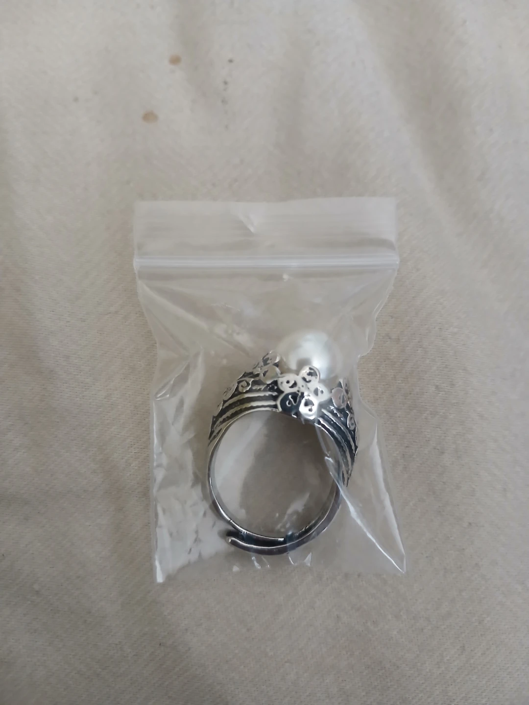 925 Silver And Fresh Water Peral Ring - photo 3
