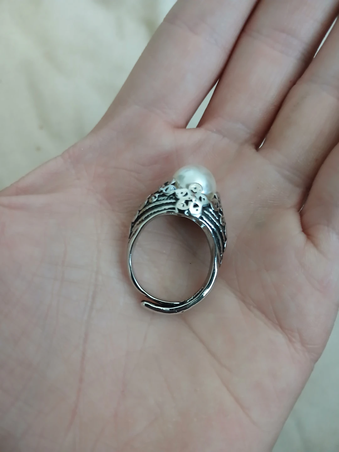 925 Silver And Fresh Water Peral Ring - photo 5