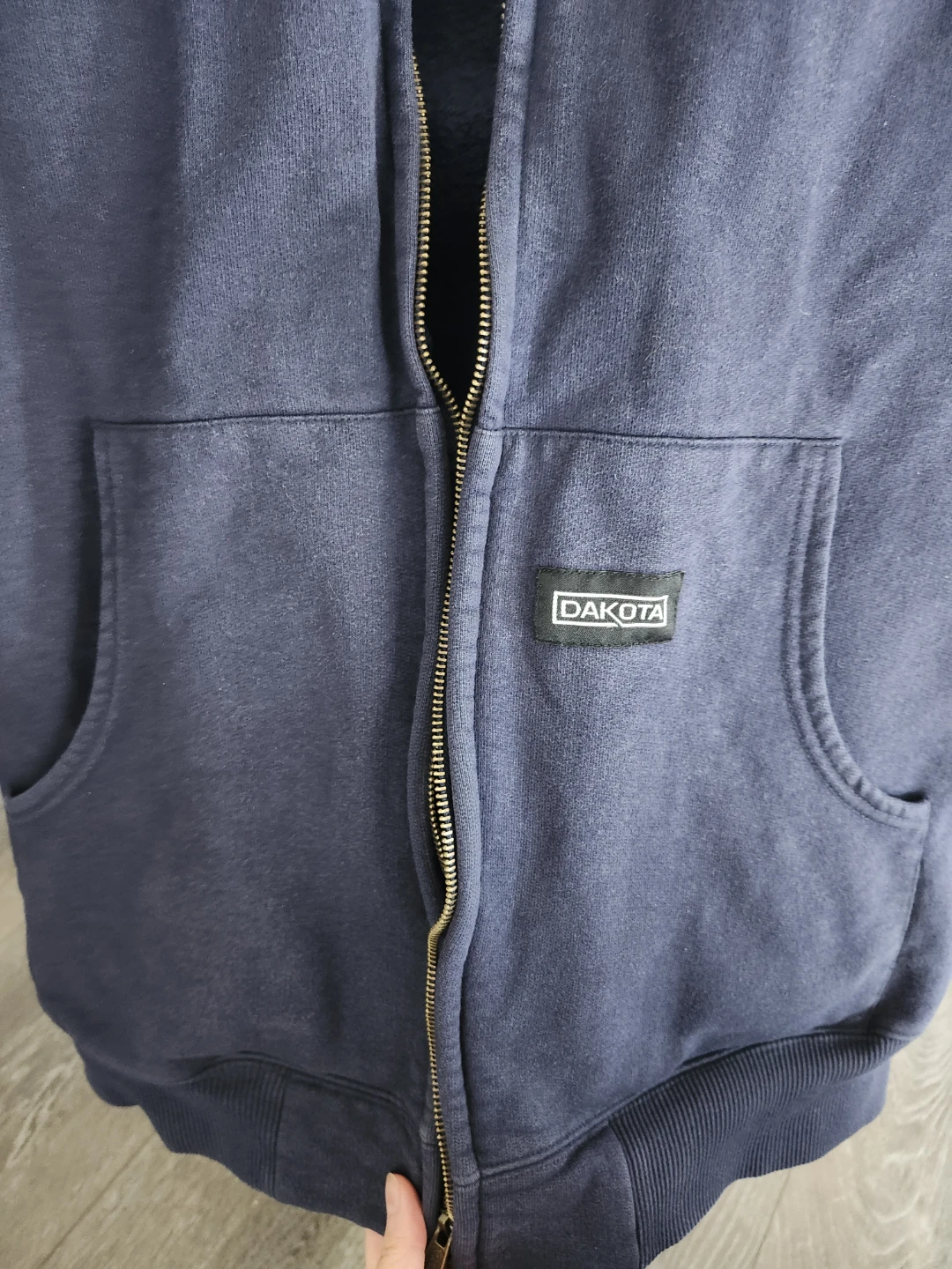 Dakota Men's Navy Full Zip Hoodie Jacket - photo 2