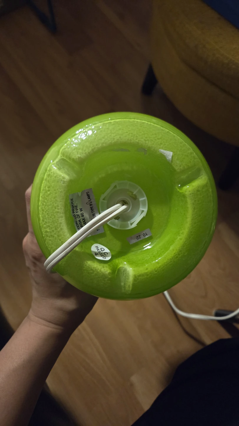 🥕 Vintage Ikea glass lamp - photo 5