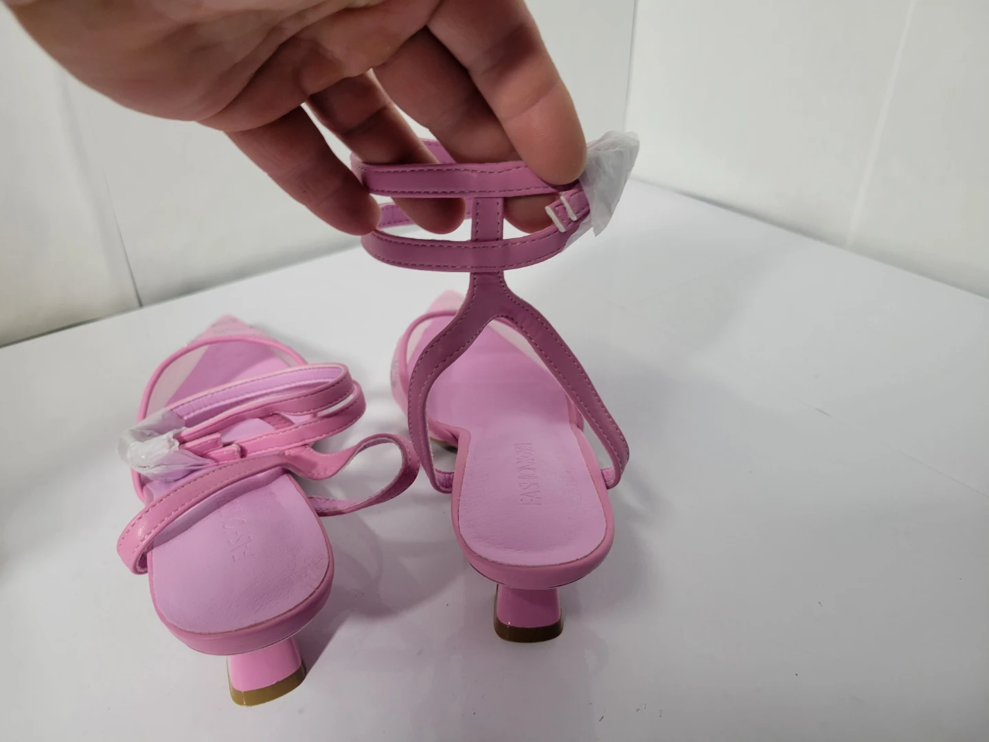 NEW Pink Heart Embellished Slingback Heels, size 8 (48) - photo 5