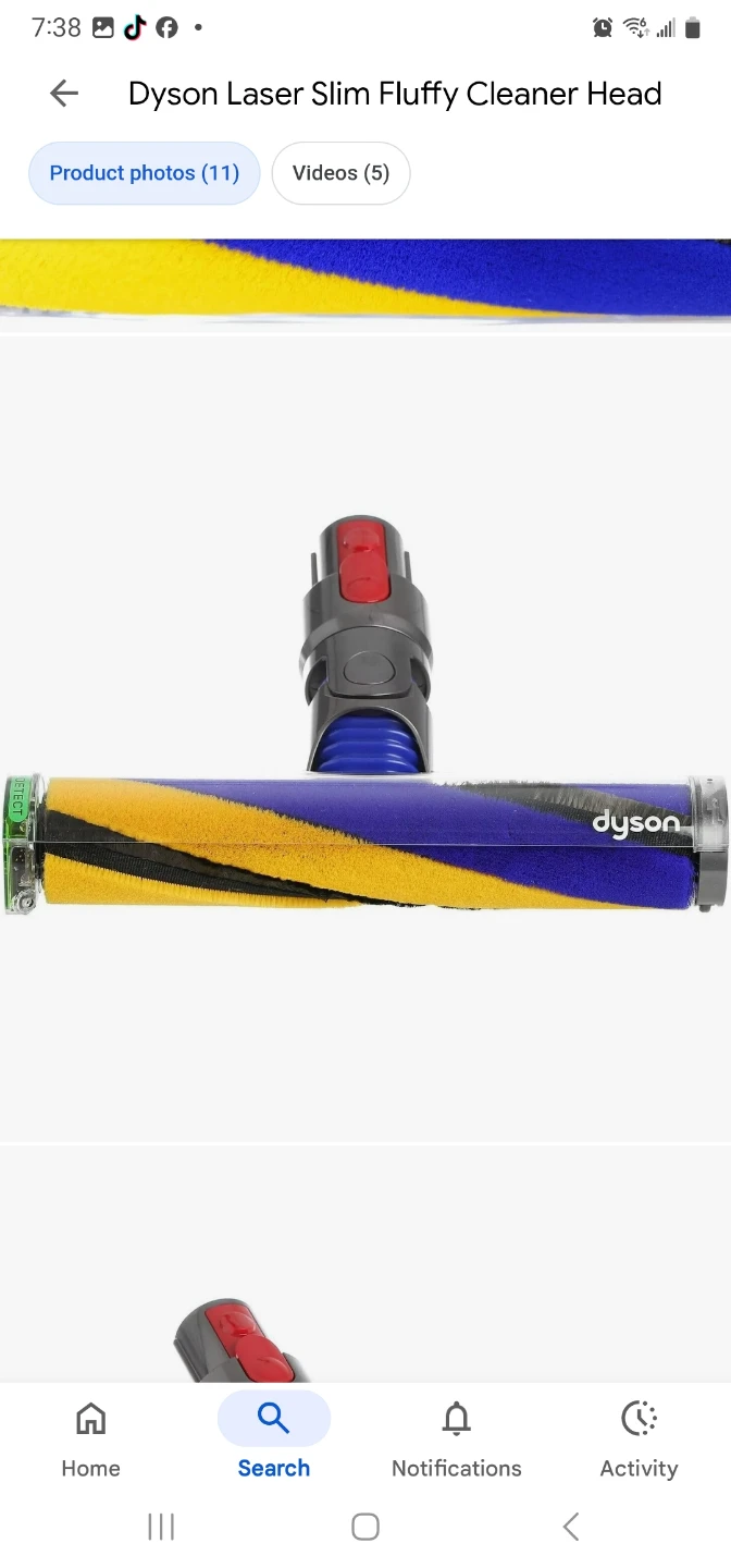 (Brand Dyson)Dyson Laser Slim Fluffy Cleaner Head