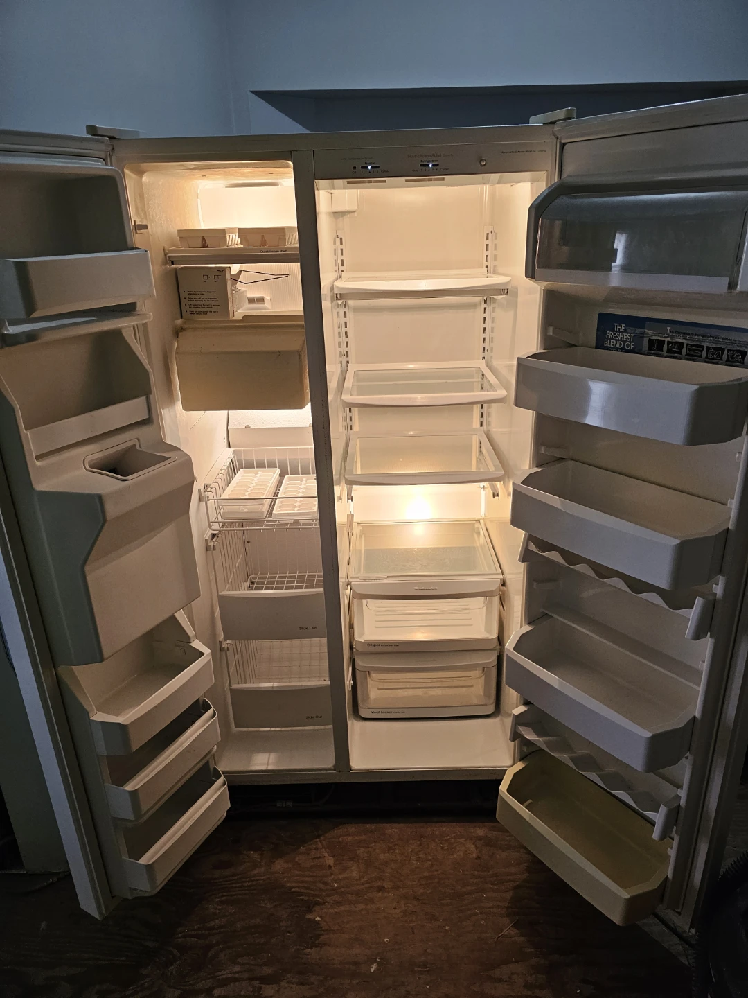 Vintage KitchenAid Side-by-Side Refrigerator/Freezer