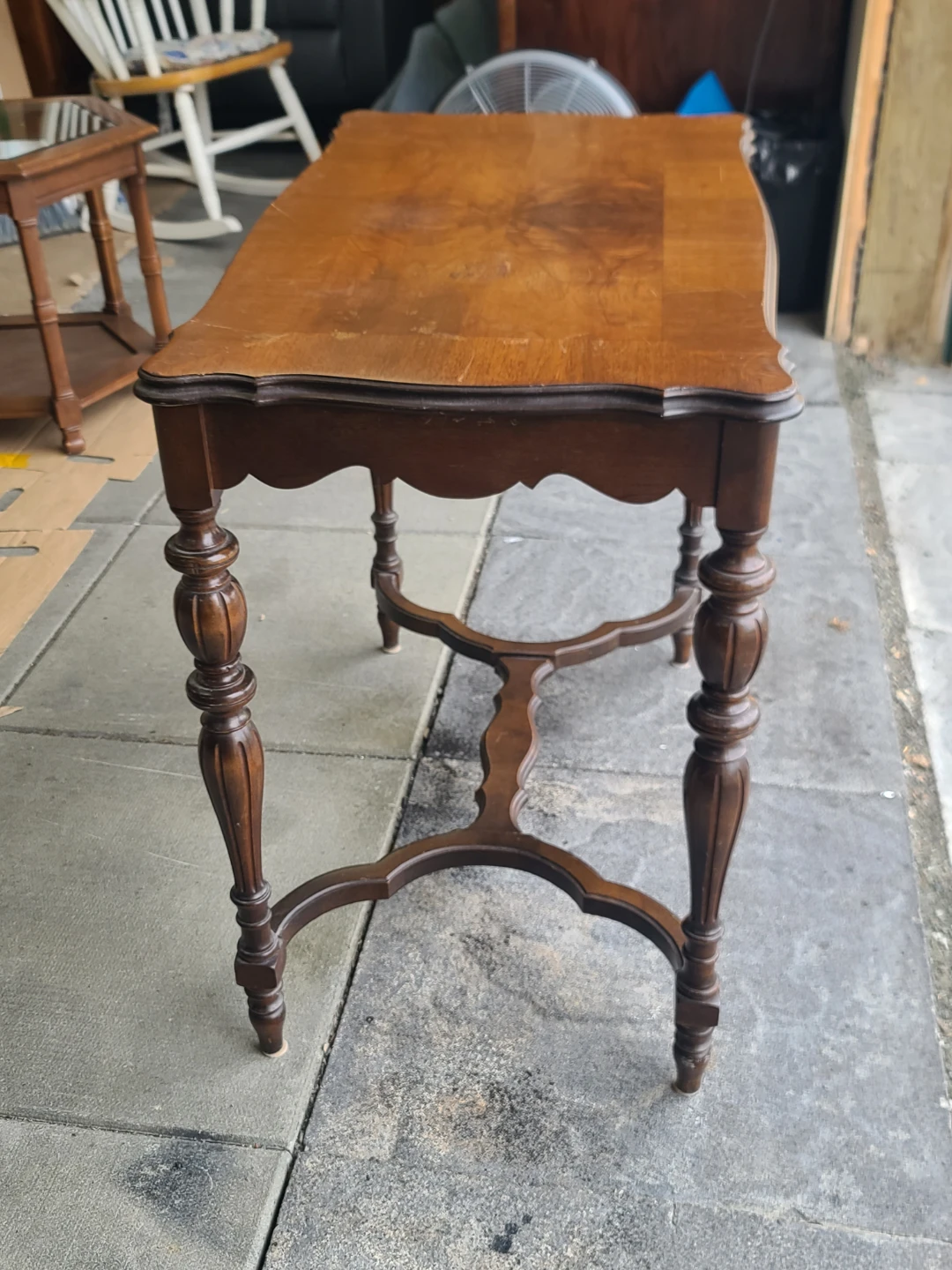 Vintage Wood Console Table - photo 2