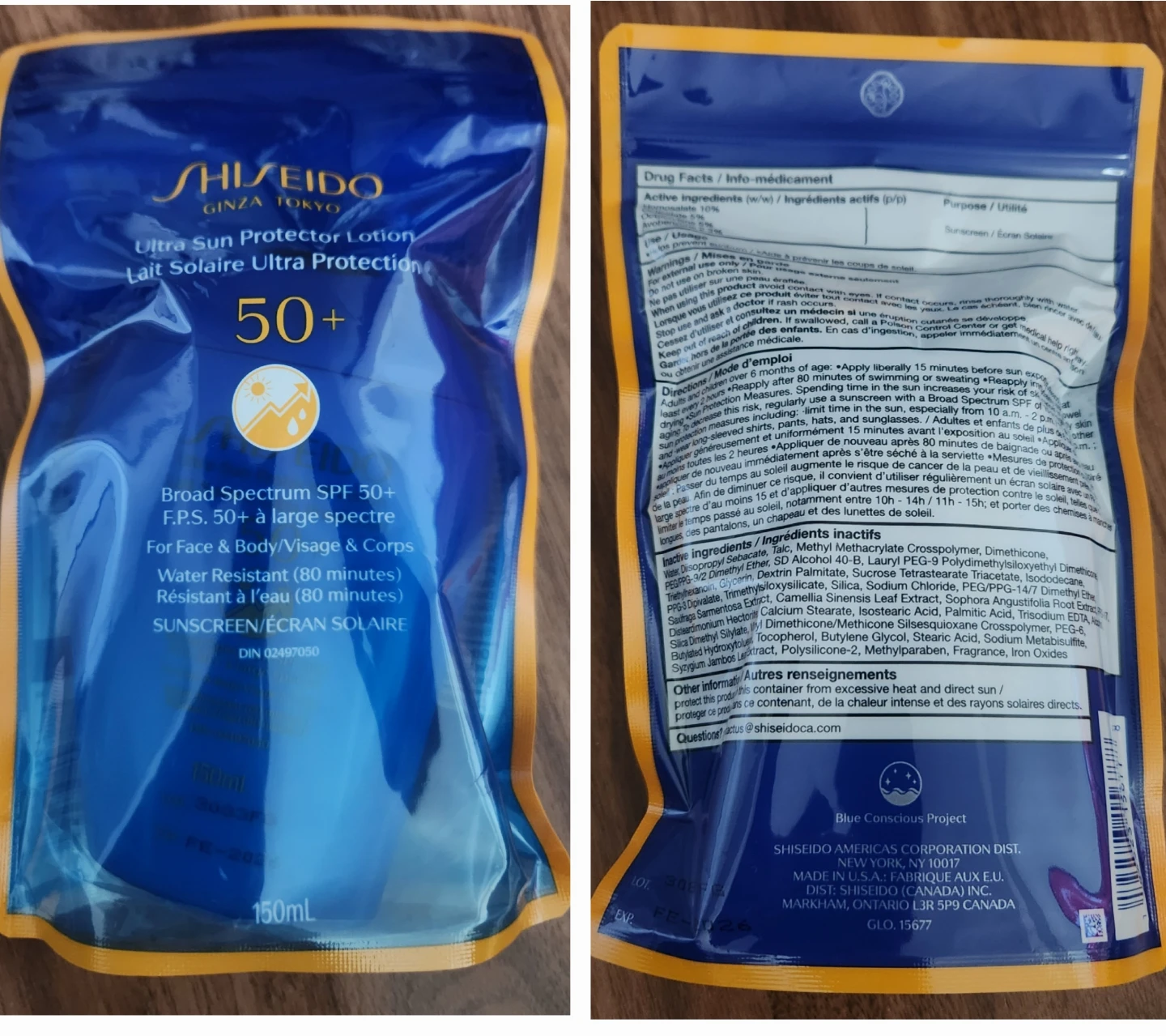🥕 Shiseido Ultra Sun Protector Lotion SPF 50+ 150ml