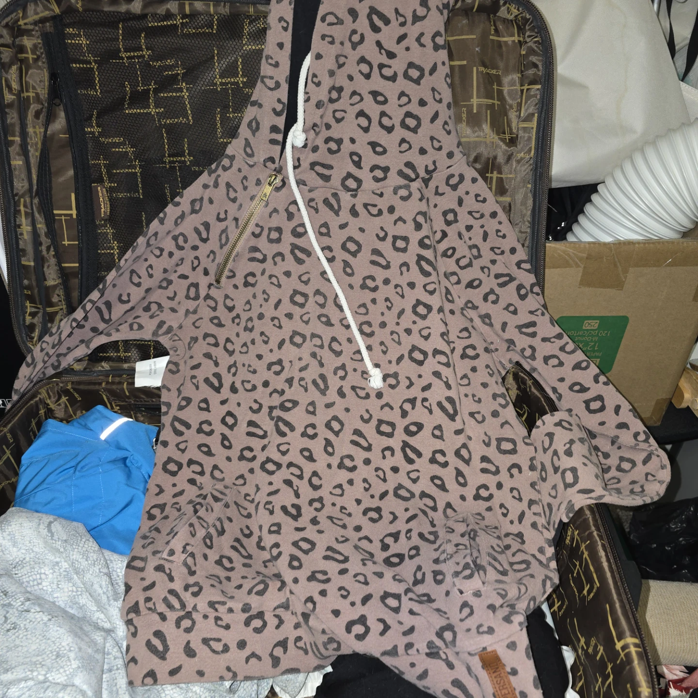 Ampersand Avenue Leopard Print Hoodie Dress - photo 2