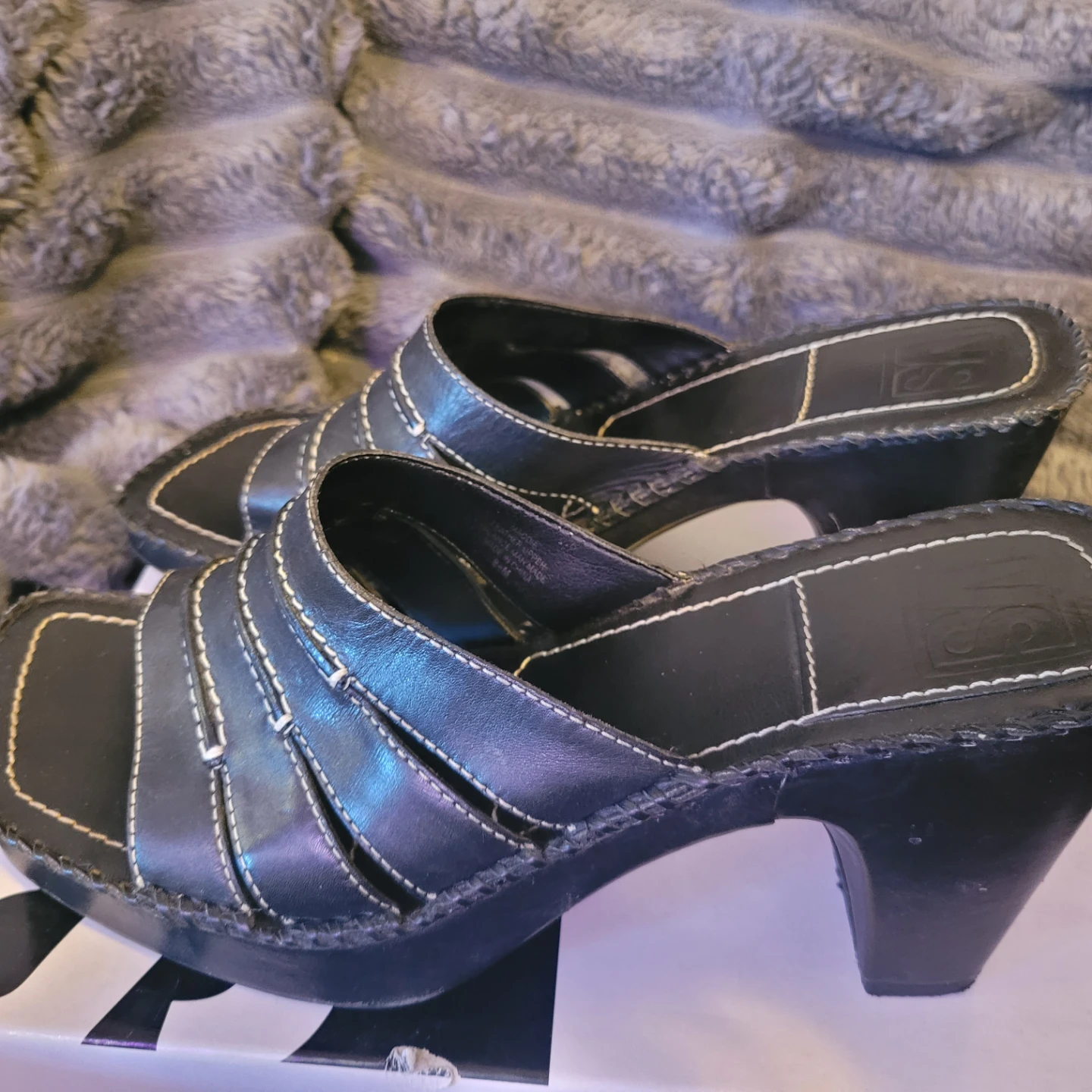 VS MADDIE-S Black Heel Mules Size 8.5
