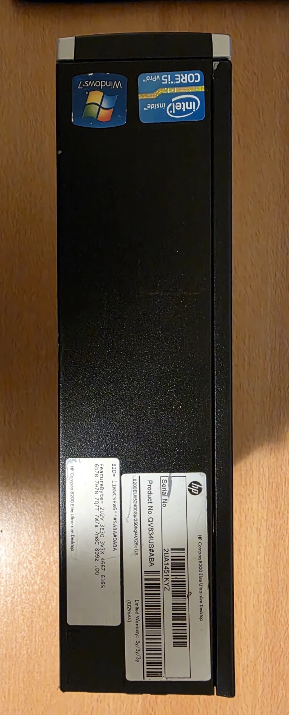 HP Compaq 8200 Elite Small Form Factor Desktop PC - photo 2
