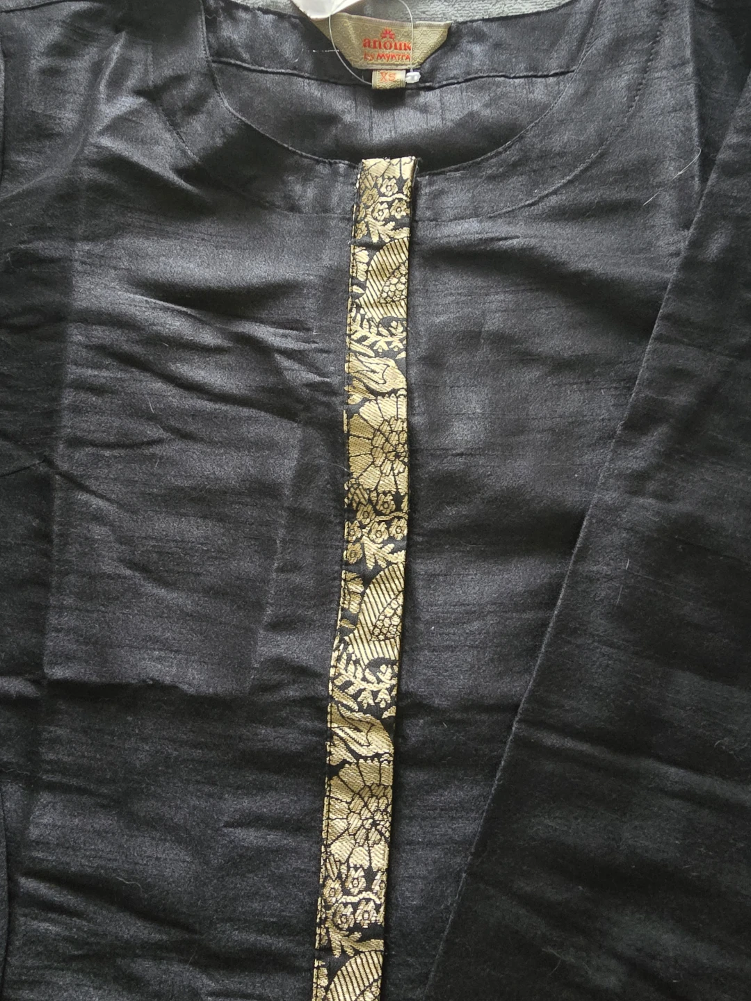Black and Gold Kurta Set - photo 2