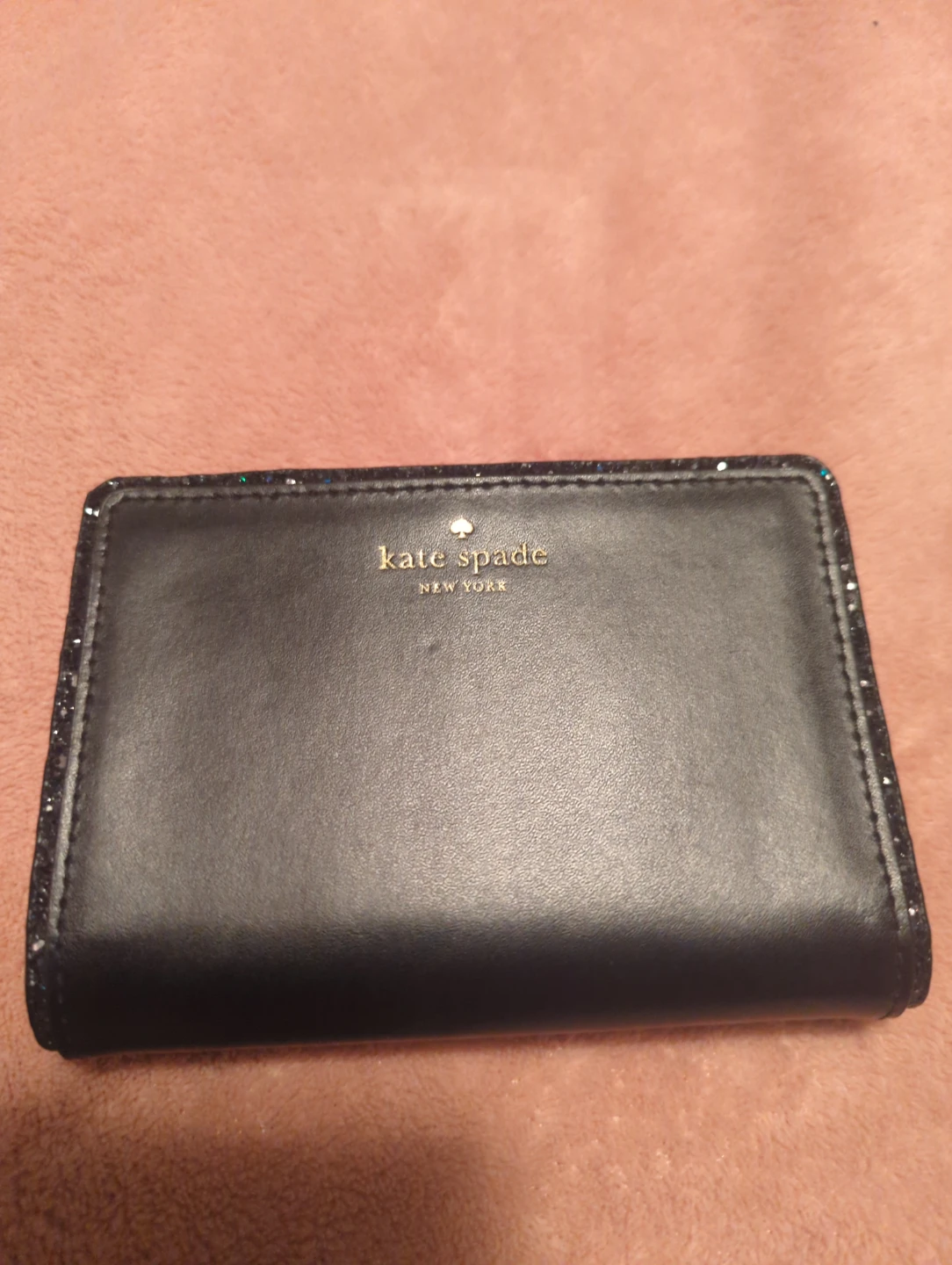 Kate Spade Black Glitter Accent Bifold Wallet - photo 2