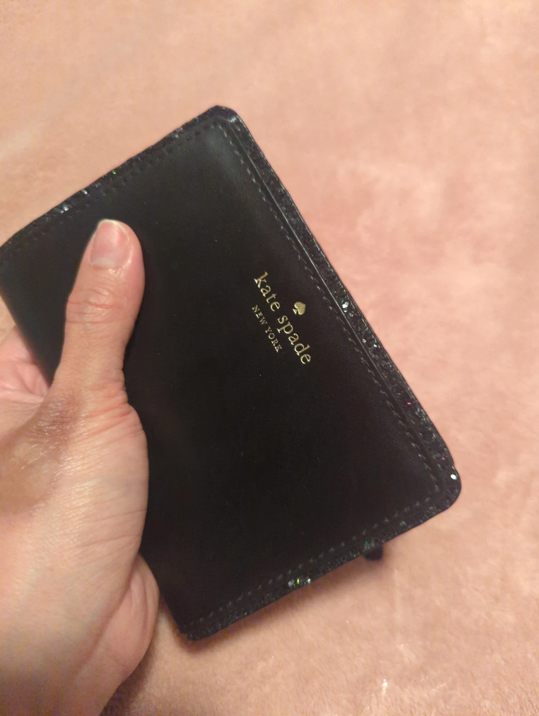 Kate Spade Black Glitter Accent Bifold Wallet - photo 4