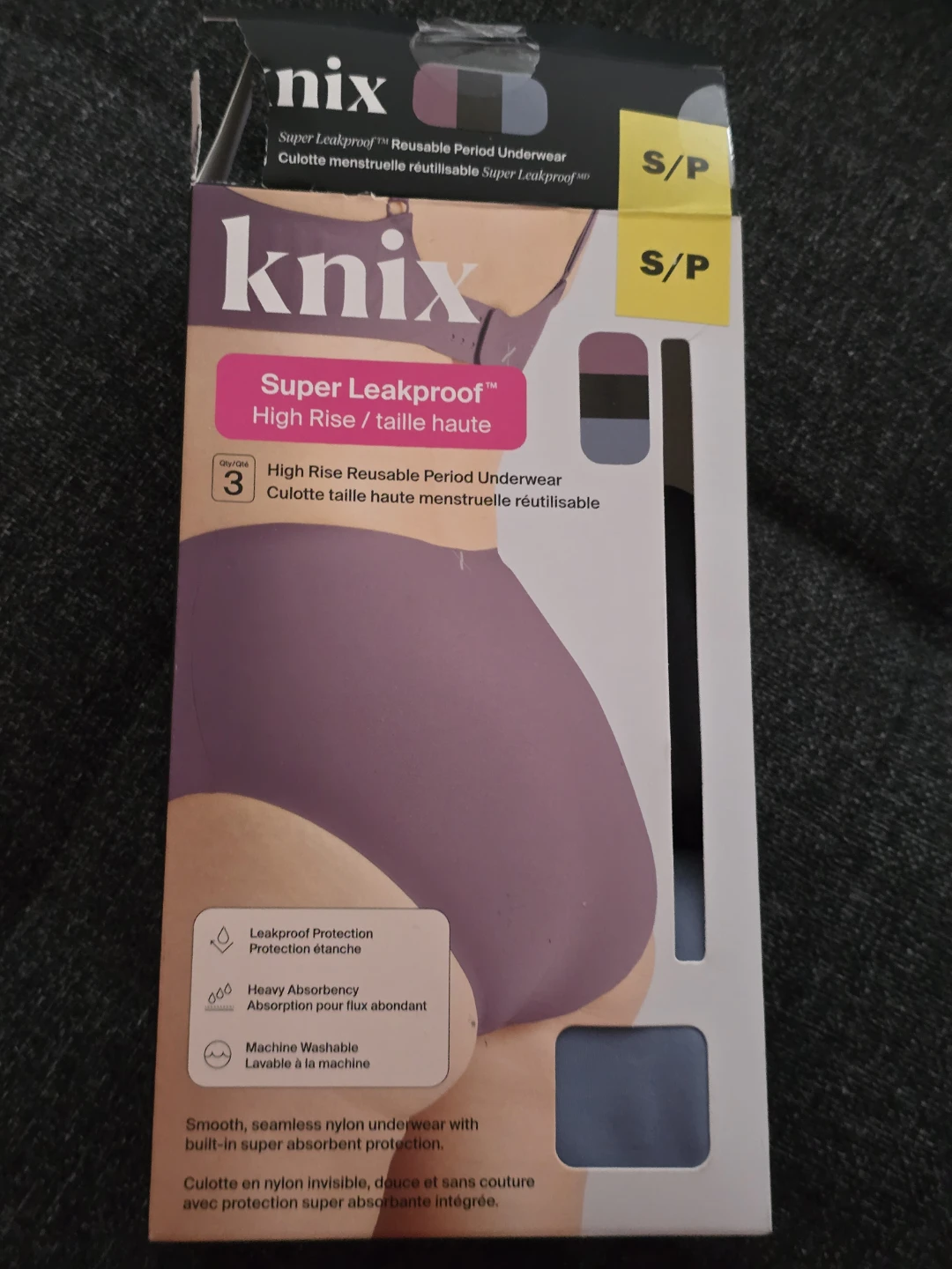 Knix Super Leakproof Reusable Period Underwear S/P -2 ps